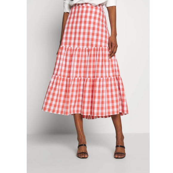 GAP Gingham Midi Skirt XS petite - New - Picture 2 of 13